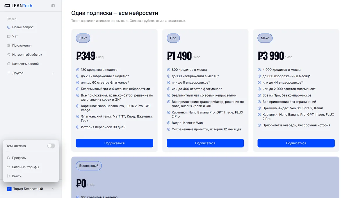 Оплата Retext AI картой РФ